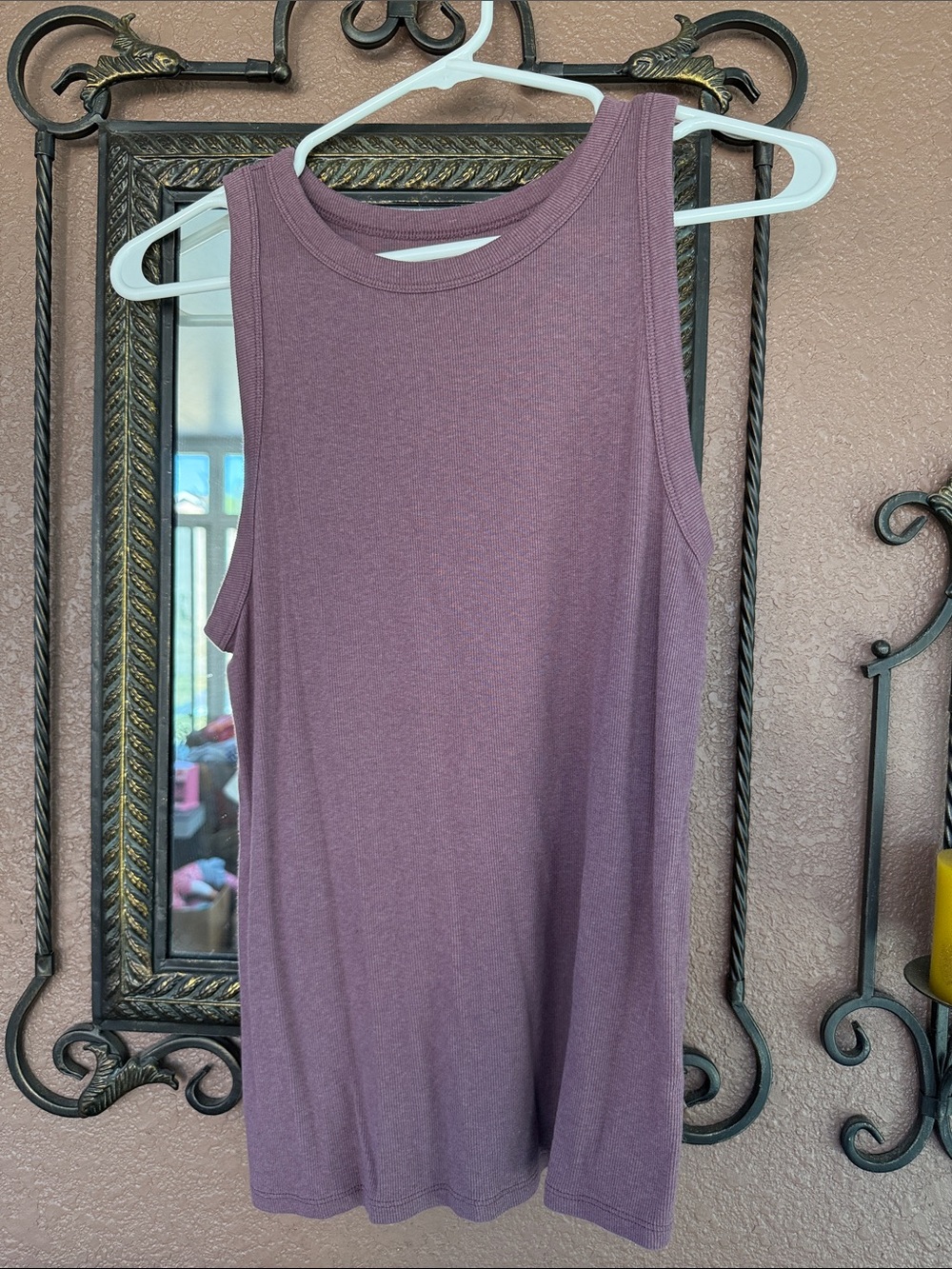 a new day Mauve Scoop Neck Tank Top